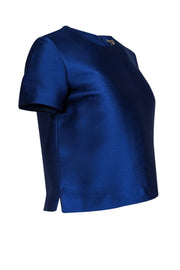 Current Boutique-P.A.R.O.S.H. - Cobalt Blue Short Sleeve Top Sz S