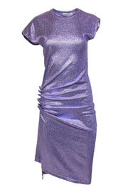 Current Boutique-Paco Rabanne - Lavender Glitter Metallic Midi Dress Sz 4