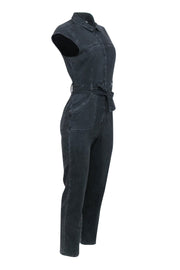 Current Boutique-Paige - Black Wash Denim Jumpsuit Sz 2