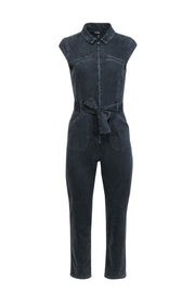 Current Boutique-Paige - Black Wash Denim Jumpsuit Sz 2