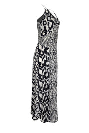 Current Boutique-Paula Hermanny - Black & White Print Sleeveless Maxi Dress Sz 2