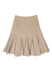 Current Boutique-Paule Ka - Beige Pleated Skirt Sz 6