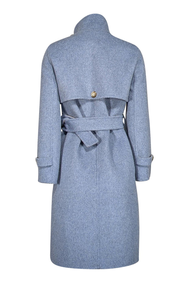 Current Boutique-Petite Studio - Light Blue w/ Grey Trims Coat Sz XXS