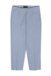 Current Boutique-Piazza Sempione - Blue & White Mini Hounds Tooth Print Pants Sz M