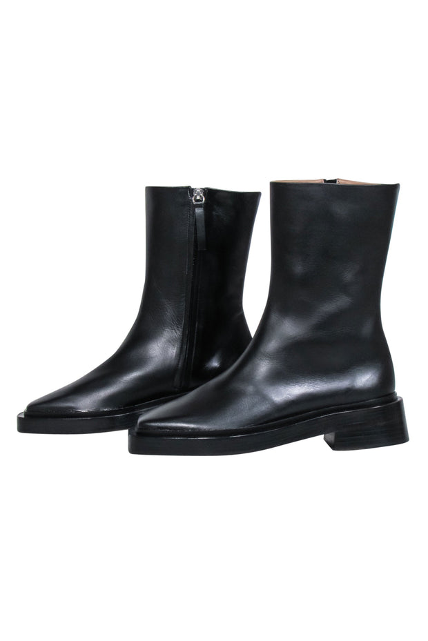 Current Boutique-Poetry - Black Leather Square Toe Boots Sz 8