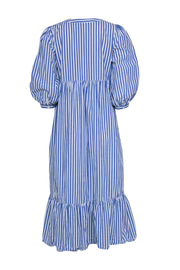 Current Boutique-Pomander Place - Blue & White Stripe Maxi Dress Sz S