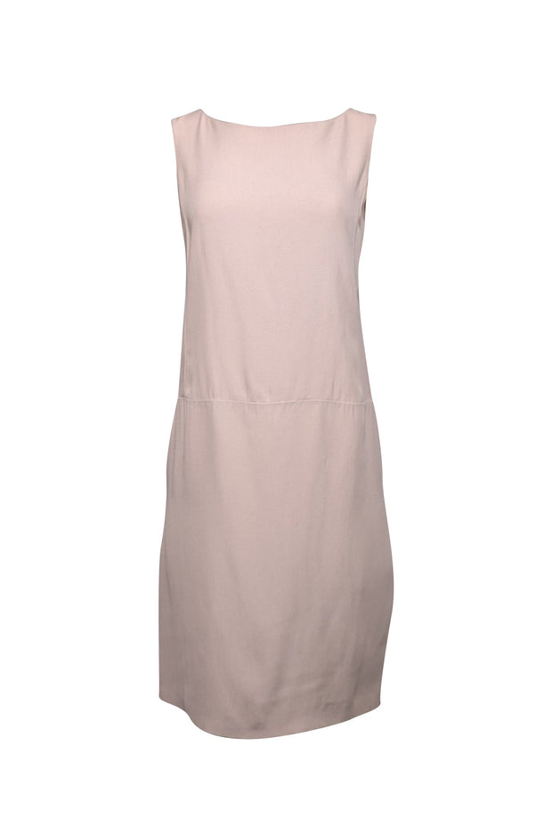 Current Boutique-Prada - Beige Sleeveless Shift Dress Sz 6