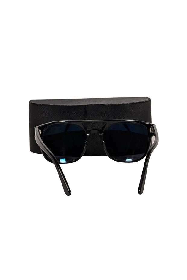 Current Boutique-Prada - Black Aviator Sunglasses