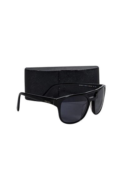 Current Boutique-Prada - Black Aviator Sunglasses