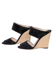 Current Boutique-Prada - Black & Beige Wedge Heels Sz 8