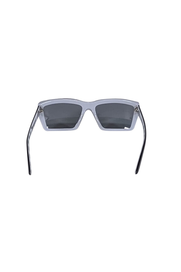 Current Boutique-Prada - Black & White Rectangle Frame Sunglasses