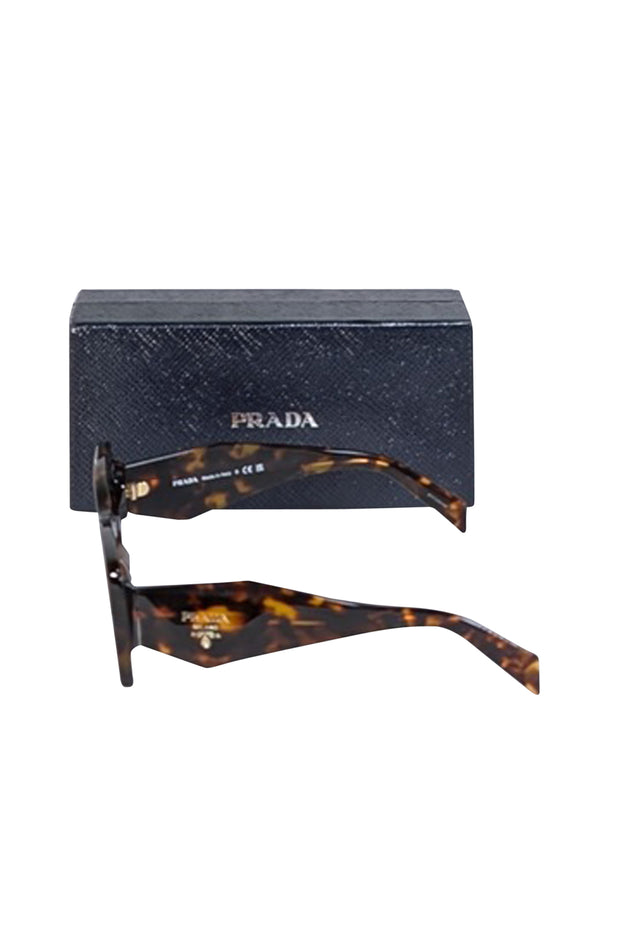 Current Boutique-Prada - Brown Tortoise Large Sunglasses