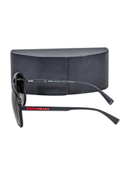 Current Boutique-Prada - Matte Black Aviator Sunglasses