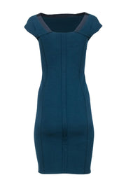 Current Boutique-Prada - Teal Cap Sleeve Shift Dress Sz S