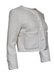 Current Boutique-Proenza Schouler - Ivory Boucle Cropped Jacket Sz 4