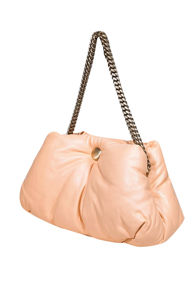 Current Boutique-Proenza Schouler - Peach "Wo Tobo Puffy Chain" Shoulder Bag