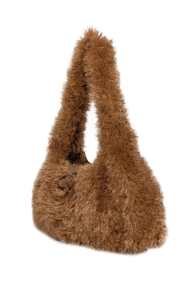 Current Boutique-Proenza Schouler - Tan Faux Shearling Shoulder Bag