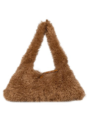 Current Boutique-Proenza Schouler - Tan Faux Shearling Shoulder Bag