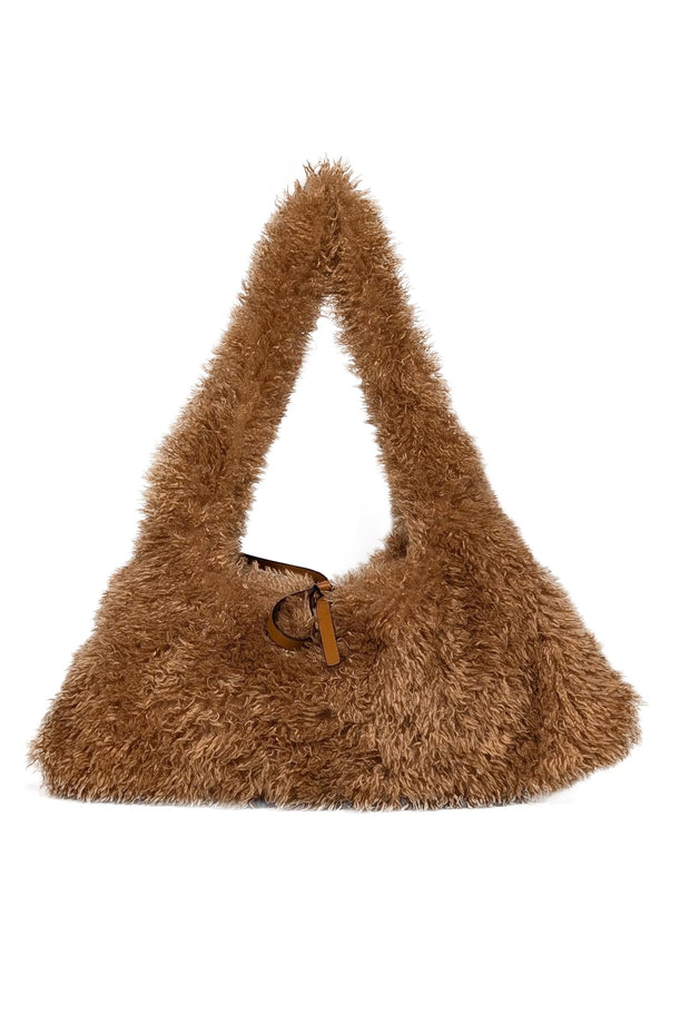 Current Boutique-Proenza Schouler - Tan Faux Shearling Shoulder Bag