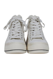 Current Boutique-R13 - Ivory "Kurt" High Top Sneakers Sz 8