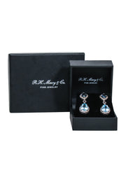 Current Boutique-R.H. Macy & Co. - Blue Topaz Tear Drop Sterling Silver Earrings