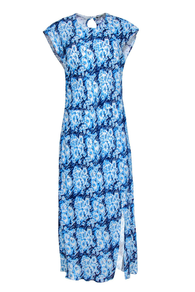 Current Boutique-Rachel Comey - Blue, Navy, & White Print Cap Sleeve Dress Sz 8