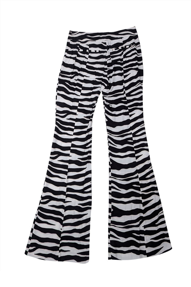 Current Boutique-Rachel Zoe - Black & White Zebra Print Wide Leg Pants Sz XS