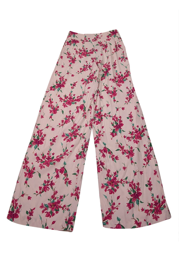 Current Boutique-Rachel Zoe - Pink Floral Print Pants Sz 0