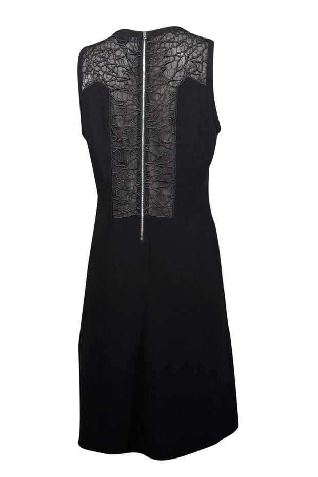 Current Boutique-Rag & Bone - Black A-line Dress w/ Guipure Lace Panels Sz 10