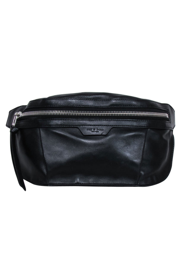 Current Boutique-Rag & Bone - Black Leather Belt Bag