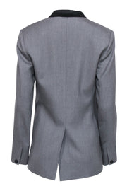 Current Boutique-Rag & Bone - Grey w/ Black Lapel Single Button Blazer Sz 4