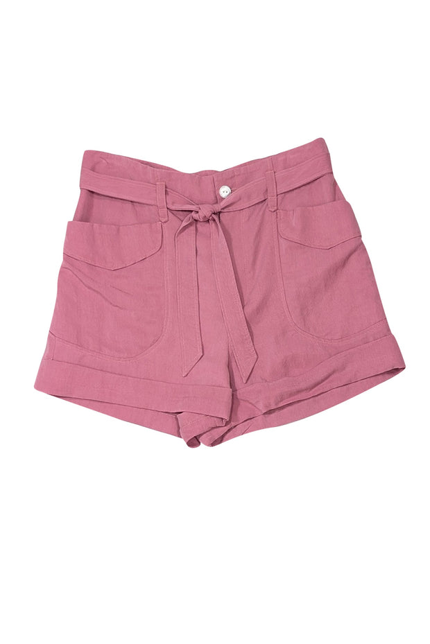 Current Boutique-Rag & Bone - Mauve Pink Tie Waist Shorts Sz 4