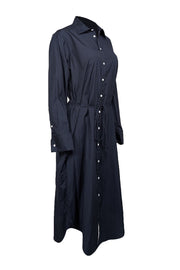 Current Boutique-Rag & Bone - Navy Poplin Long Sleeve Shirtdress Sz M