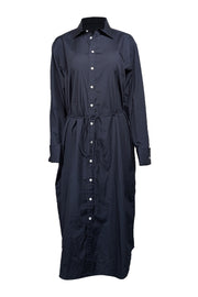 Current Boutique-Rag & Bone - Navy Poplin Long Sleeve Shirtdress Sz M