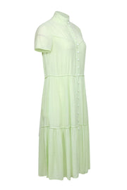 Current Boutique-Rag & Bone - Pastel Green Tiered Crinkle Dress Sz XS