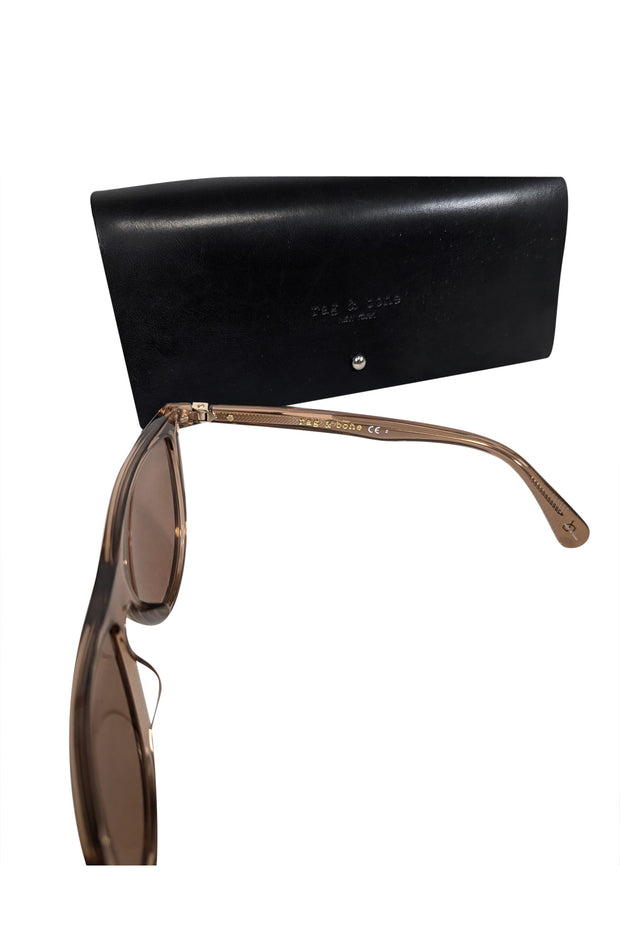 Current Boutique-Rag & Bone - Tan Translucent Sunglasses