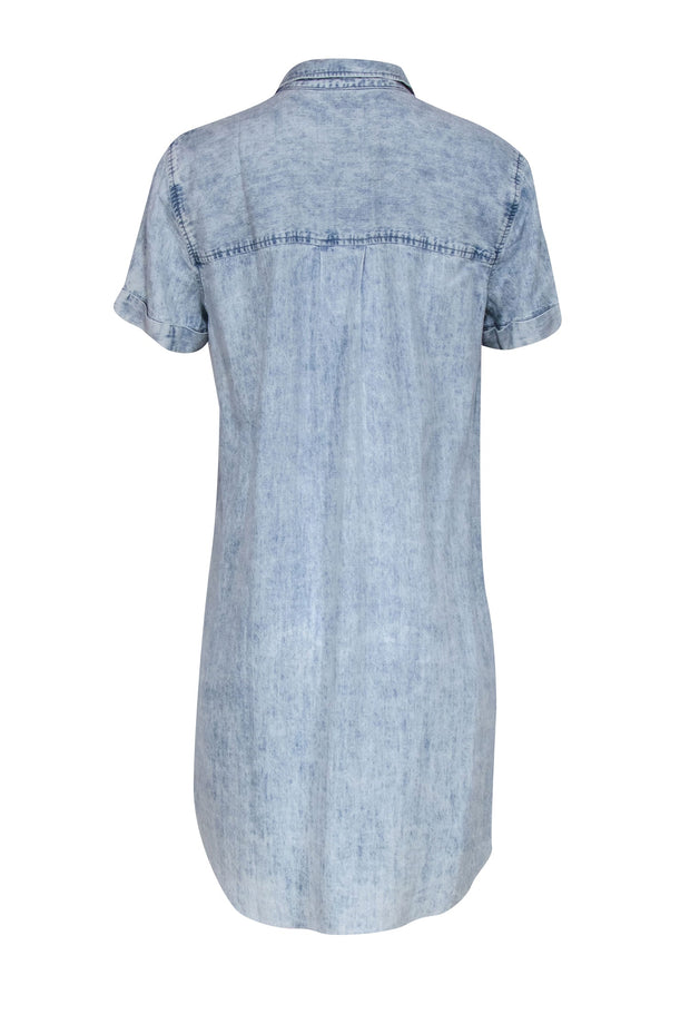 Current Boutique-Rails - Blue Light Acid Wash Chambray Shift Dress Sz S