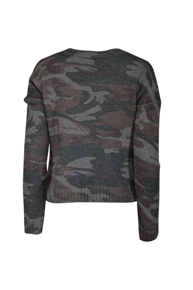 Current Boutique-Rails - Green Camo Wool Sweater Sz M