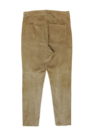 Current Boutique-Ralph Lauren Black Label - Tan Suede Skinny Leg Pants Sz 12