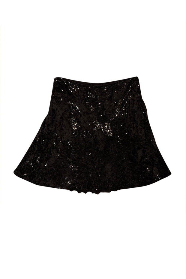 Current Boutique-Ralph Lauren - Black Sequin Mini Skirt