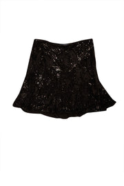 Current Boutique-Ralph Lauren - Black Sequin Mini Skirt