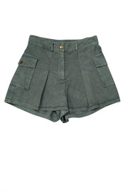 Current Boutique-Ramy Brook - Olive Green Cotton Cargo Shorts Sz 8