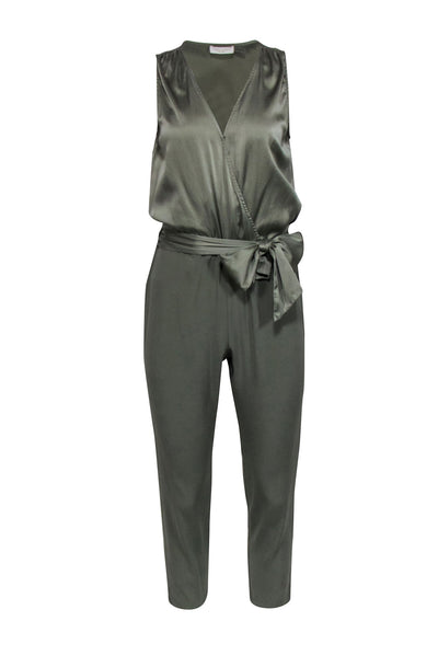 Current Boutique-Ramy Brook - Sage Green Sleeveless Jumpsuit Sz S