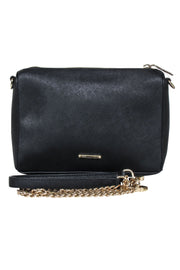 Current Boutique-Rebecca Minkoff - Black Leather Crossbody Bag w/ Chain Strap