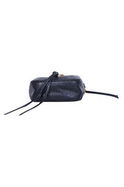 Current Boutique-Rebecca Minkoff - Black Pebbled Leather Crossbody Bag w/ Large Hook Front Detail