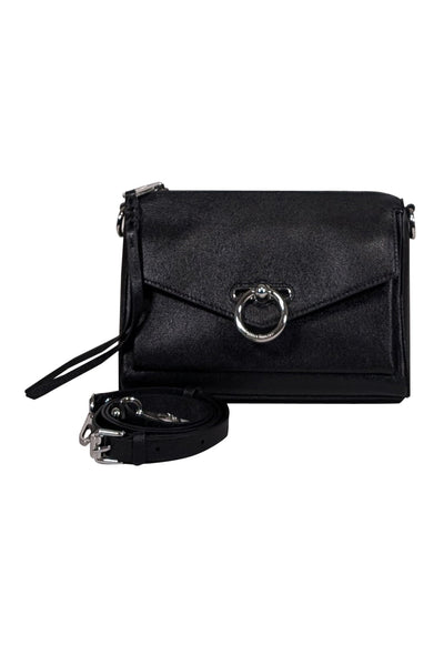 Current Boutique-Rebecca Minkoff - Black Pebbled Leather Crossbody Bag