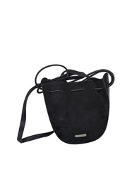 Current Boutique-Rebecca Minkoff - Black Suede & Leather Bucket Crossbody