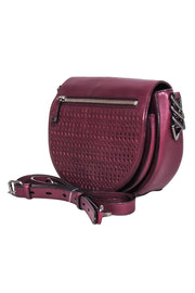 Current Boutique-Rebecca Minkoff - Burgundy "Astor" Leather Saddle Bag