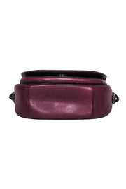 Current Boutique-Rebecca Minkoff - Burgundy "Astor" Leather Saddle Bag