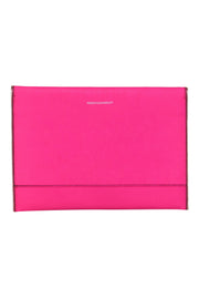 Current Boutique-Rebecca Minkoff - Hot Pink Envelope Clutch w/ Zipper Trim